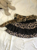 Pbong  Mini Women Skirt Japanese Fashion Jupe Contrast Color Leopard Print Sweet Y2k Skirts Faldas Mujer Casual Summer Sexy Saia