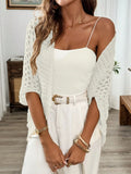 Spring and summer loose hollow elegant knitted jacket cardigan