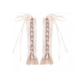 Pbong  Steampunk Long Gloves Women Gothic Lolita Punk Style Lace-up Arm Fingerless Elbow Mittens