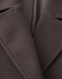 Pbong  New Autumn Winter Women Solid Double Breasted Coat Lapel Long Sleeves Short Blazer Jacket Fashion Lady Warm Outerwear