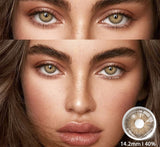 Colored Contact Lenses For Eyes 1pair Brown EyeContacts Lense Yearly Use Beauty Makeup Blue Color Contact Lenses