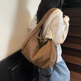 Pbong  Women's Fashion Large Canvas Shoulder Crossbody Bag for Woman Cloth Girl Messenger Bags Female Student Bookbag Handbags