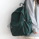 Pbong  Casual Women Backpack New Lightweight Nylon Girls' School Backpack Anti Theft Zipper Women's Travel Backpacks Student School Bag