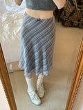 Plaid Skirt Vintage Women Elegant Sweet Korean Style Mid Skirt Y2k Harajuku fashion A-line summer Aesthetics Skirts