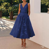 Pbong  Elegant Sleeveless Off Shoulder Long Dresses Women Summer Fashion Floral Print Lace-up Maxi Dress Casual