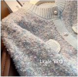 Autumn And Winter 2025 Elegant Korean Version Women Knitted Cardigan Sweater Coat Temperament Versatile Female Sweater Jacket