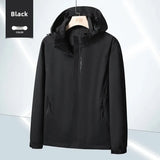 Pbong  Outdoor Thin Hooded Waterproof Jacket Men's Women's Windproof Mountain Climbing Suit Single Layer Rainproof Camping Hiking Down