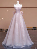 Pbong  Satin One-oulder Bridal Gown Simple Elegance Floor-Length Train Wedding Dr for Smaller Brides Outgoing Chic Sle