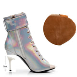 Boots Luxury Women's Comfy Breathable Prom Outdoor Latin Sexy For stilettos High Heels slippers Ballroom
