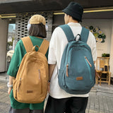Pbong  Casual Backpack for Women Men Large Capacity Canvas Travel Backpacks Boys Girls School Backpack Lightweight Women's Bag