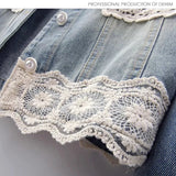 Women's Denim Jacket 2025 Spring Autumn Korean Version High-grade Lady Outerwear Round Neck Long-sleeve Ladies Short Cowboy Coat