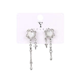 Heart Tassel Star Earrings Women Design Senior Sense of Fashion Personality Earring Y2K Trendy Party Jewelry Gift