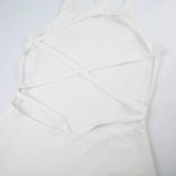 Elegant Backless Sleeveless Bandage Dress