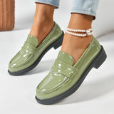 Women's Flat Shoes British Style Jk Little Leather Shoes Summer Womens Loafers New French Round Toe Office Lady Shoes women