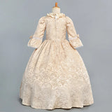 Victorian Children's Flower Dress Vintage Girls Renaissance Baroque Style Dresses