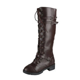 Pbong  Autumn and winter new solid color wear-resistant non-slip boots long boots big size female boots knight boots female