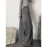 American Y2K Striped Jeans Women High Waist Vintage Harajuku Denim Pant Streetwear Vintage Loose Female Casual Trousers