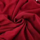 Red Strapless Sexy Mesh Ruched Dress