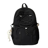 Pbong  Women's Large Capacity Drawstring Backpack Female Fresh Aesthetic Daily School Book Bag New Fashion Trend Back Pack