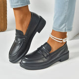 Women's Flat Shoes British Style Jk Little Leather Shoes Summer Womens Loafers New French Round Toe Office Lady Shoes women