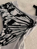 Pbong  Sexy Off shoulder Summer T shirt Women Korean Harajuku Aesthetic Print Short sleeve Body Tops Female Tees Cotton Front Bow Tied