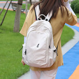 Pbong  Women's Backpacks Casual Lightweight Nylon Girls School Bag Fashion Women Travel Backpack Men's 15 inch Laptop Bags