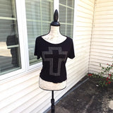 Sexy American Streetwears O Neck Backless T Shirts Y2k Aesthetic Grunge Punk Diamond Gothic Women Clothes Loose Casual Tops