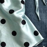 Pbong  Satin Y2k T Shirt For Women Polka Dot Halter Spring Summer Vintage Ropa De Mujer Versatile Fashion Sleeveless Cropped Top