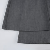 Y2K Vintage Slightly Flared Suit Pant Fashion Elegant Casual Low-rise Straight Skinny Solid Trousers Streetwear Clothes