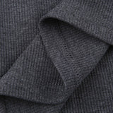Ribbed Knitted Ruched Folds Long Dress