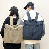 Pbong  Retro Backpack Crossbody Bags Versatile Commuting Tote Bag for Women and Men