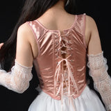Satin Bandage Waist Trainer Body Shapers Women Corset Fashion Slimming Tank Top Sexy Shapewear Woman Clothes Fajas Streetwear