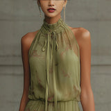 Pbong  Sexy Sleeveless Mini Dress Women Summer Fashion Slim Floral Print Off Shoulder Short Dresses Elegant