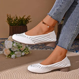 New Fashion Women's Summer Design Temperament Hollow High Heel Shoes Leather Square Head Shallow Mouth Shoes Zapatos Mujer