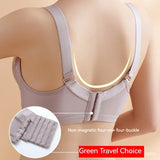 Pbong  2PCS High Quality Gathering Anti Sagging Women's Anti Glare Underwear Comfortable Seamless Plus Size Simple Natural Women's Bra