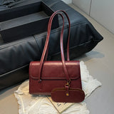 Pbong  Fashionable Pure Color Women's Shoulder Bag Stylish Underarm Bag Crossbody Bag Quality Material Spring Summer Casual Bag