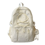 Pbong  Women's Large Capacity Drawstring Backpack Female Fresh Aesthetic Daily School Book Bag New Fashion Trend Back Pack