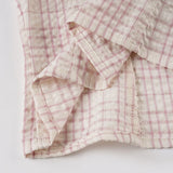 Pbong  Korean Fashion Pink Plaid Slimming Blouse Women Turn-Down Collar Long Sleeve Buttons Shirts Casual Woven Top Fashion New