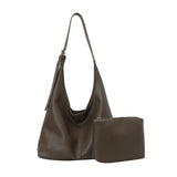 Korean Style Tote Bag Women's Underarm Large Capacity Single Shoulder Bag for Commuting And Class Street Trend PU Medium Size...