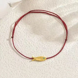 Fashion Red Apple Pendant Bracelet For Women Girls Sweet Cute Fruit Pink Woven Rope Adjustable Bracelet Jewelry Gift