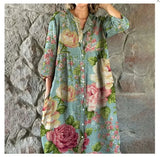 Pbong  Loose Women's Summer Dress 3D Print Casual Maxi Gown Female Fashionable Comfortable Fit AE Stock Cross-Border New