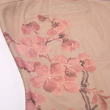 Skin Strapless Flowers Printed Mesh Dress