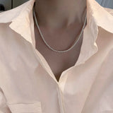 White Imitation Pearl Choker Necklace Elegant Big Round Pearl Wedding Necklace for Women Charm Fashion Jewelry Gifts