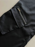 Pbong  Fashion Design Pantalones De Mujer Solid Color Pockets High Waist Casual Loose Pants Spring Autumn All Match Women Clothing
