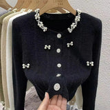 New Autumn And Winter 2025 Design Sense Short Women Knitted Cardigan Sweater Coat Casual Temperament Female Sweater Jacket