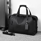 Pbong  Men's Gym Bag - Black Adjustable Shoulder Strap Duffel Bag for Gym, Travel and Sports Lovers, Fitness Gear Bag