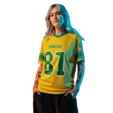 American Hot Selling Women's Jersey T-shirt Casual Loose Fashionable Breathable V-neck Digital Printed Short Sleeve Casual Top