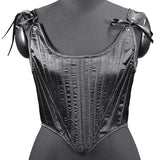Satin Bandage Waist Trainer Body Shapers Women Corset Fashion Slimming Tank Top Sexy Shapewear Woman Clothes Fajas Streetwear