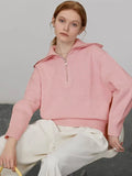 Women's Winter Sweaters Solid Grey Ladies Turtleneck Casual Loose Thick Zippers Pullovers Beautiful Oversized Sweater Women