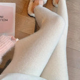 Pbong  Thickened Warm Rabbit Fur Women's Autumn Winter High Waist Slim Fit Stretchy Casual Leggings Pants Tighten Body Shape
